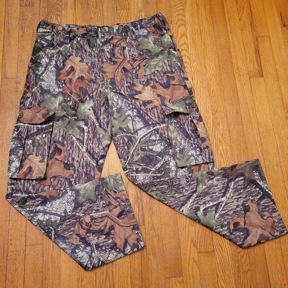 Mossy Oak XL Cargo Pants Camo Obsession Ripstop Hunting 40-42 Outdoors Utility